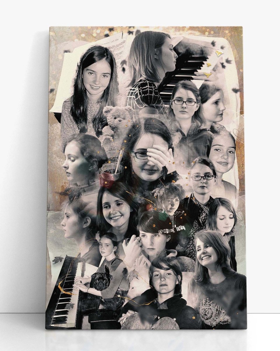 Black’N White Photo Montage | Hand Made | Dedicated Artist | Professional Printing | Bespoke Artwork Collages - LuxPrintGifts.com