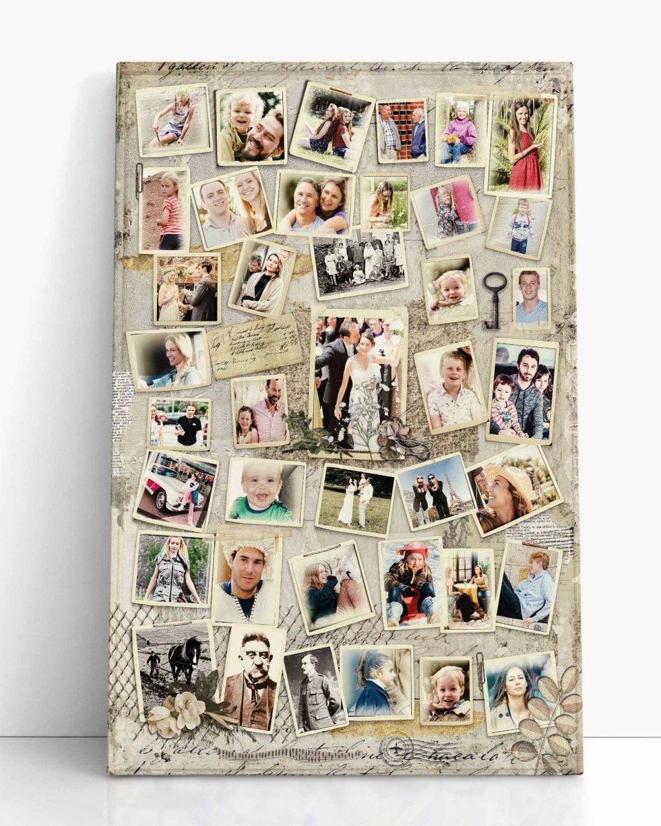 Family Collage | Dedicated Artist | Professional Printing | Bespoke Artwork Collages - LuxPrintGifts.com