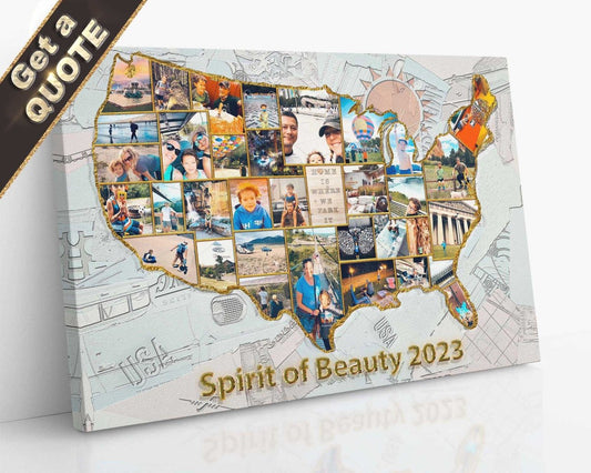 Beautiful Collage Design_USA_LuxPrintGifts.com