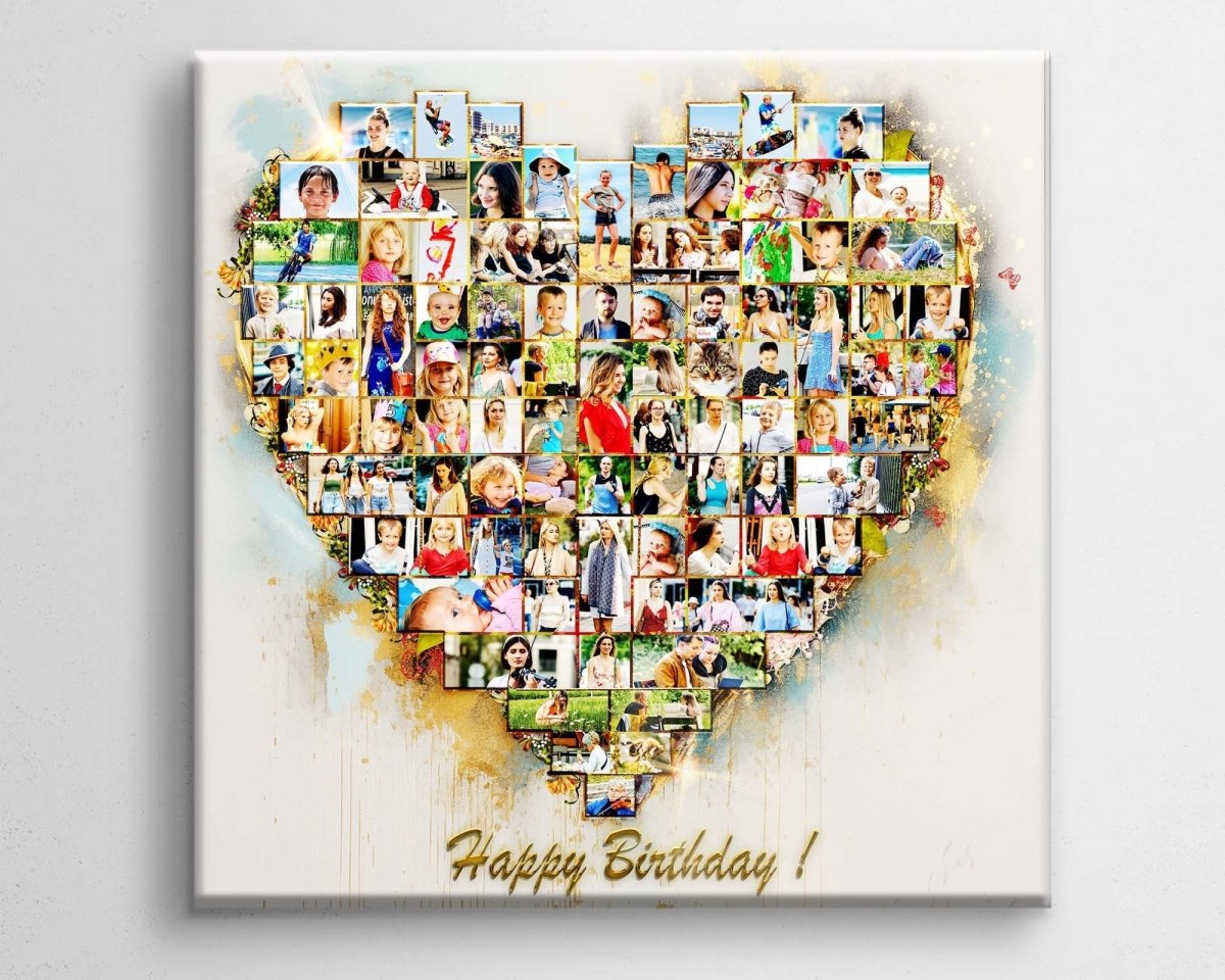 Heart Shaped Photo Collage_LuxPrintGifts.com
